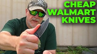 Cheap Walmart Knives for Bushcraft and Survival, Ozark Trail