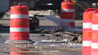 Water main break in Tremont closes roads and highways as crews work to remove ice in subzero temperatures