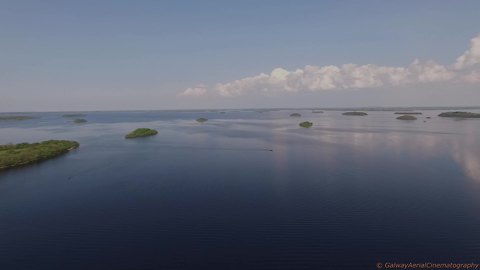 Irish lake home to hundreds of islands