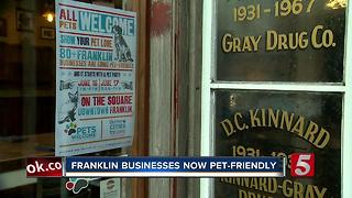 Franklin Downtown Businesses Offer More Possibilities For Pets