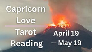 Capricorn..."Breaking Old Patterns for Real Love" | Apr 20 - May 19 Taurus Season Love Tarot Reading