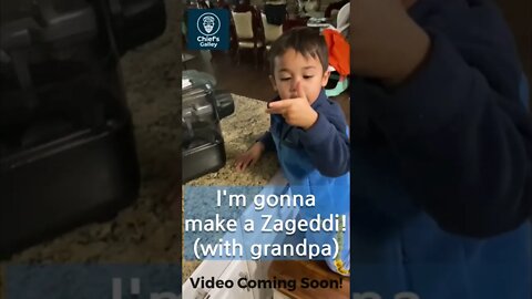 Zane’s gonna make Zageddi with Grandpa #shorts #pasta #spaghetti #cookingwithchief