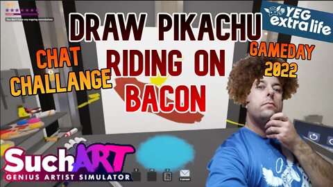 My Chat Challenged Me To Draw Pikachu Riding On Bacon