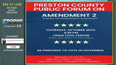Preston County Commission Public Forum on Amendment 2