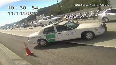 Man sped past Pine Valley border checkpoint, hurt agent