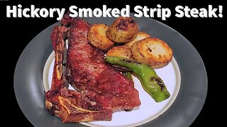 Griddle Seared Smoked Strip Steak