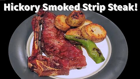 Griddle Seared Smoked Strip Steak