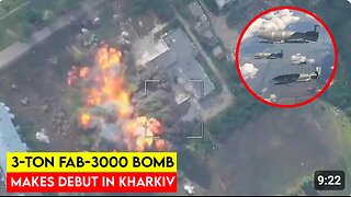 BUNKER BUSTER . Russia Drops Massive FAB-3000 Bomb on Kharkiv