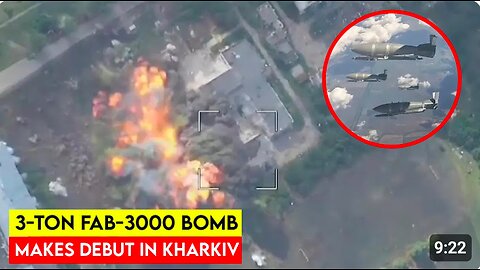 BUNKER BUSTER . Russia Drops Massive FAB-3000 Bomb on Kharkiv for the First Time!