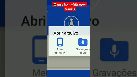 😎COMO FAZER EFEITO WACKY NO AUDIO PELO CELULAR👍 #shorts #wacky #tutoriais #celular