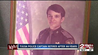 Tulsa police captain retires after 44-years