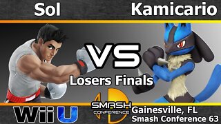 Noble|Sol (Little Mac) vs. Kamicario (Lucario) - Losers Finals - SC63