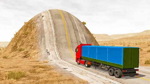 Truck vs Giant Bulge – BeamNG Drive