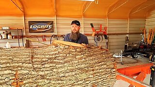 Sawmilling A Big Oak I Saved From Going To The Landfill