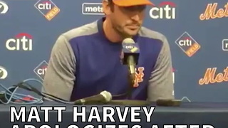 Matt Harvey Apologizes After His Suspension