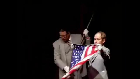 Performers “Burn” American Flag, But Bring It Back with Illusion and Touching Point About Freedom