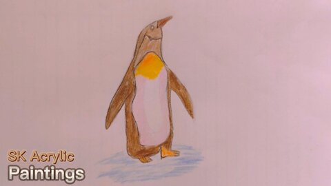 Children's drawing tutorial - Penguin