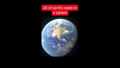 All of earth's water in a #sphere 😳