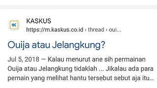 OUIJA IS JELANGKUNG (( INDONESIA LANGGUAGE ))