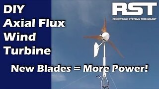 DIY Axial Flux Wind Turbine: New Blades = More Power!