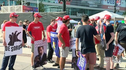 Protesters and GOP supporters make voices heard outside Republican debate