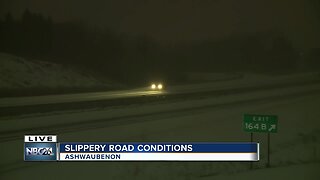 Slippery road conditions January 17th