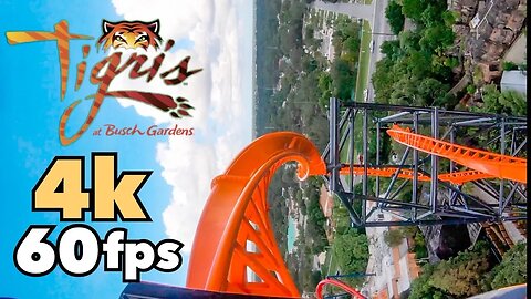 [4k] Tigris Ride - Busch Gardens | Tampa, FL