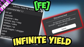 Infinite Yield FE Admin Script [PASTEBIN]