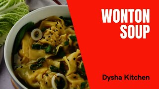 Cooking Wonton Soup at Home. Cooking Idea & Inspiration. Dysha Kitchen. #shorts