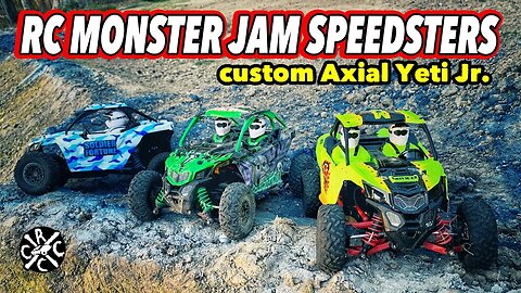 RC Monster Jam Speedsters - Custom Painted Axial Yeti Jr Can Am