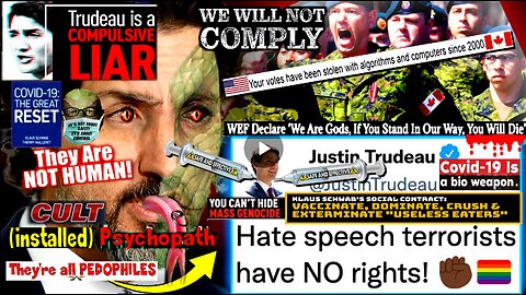 Trudeau Orders Military To Round Up 'Conspiracy Theorists' in Reeducation Camps (Trudeau links below
