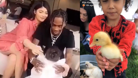 Kylie Jenner And Travis Scott Share ADORABLE Snaps Of Baby Stormi At Epic Kar-Jenner Easter Party
