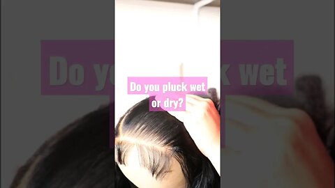 Since I started plucking dry its been a game changer!#wigmaker #wigs #customwigs