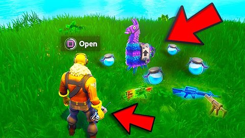 *NEW* "Sticky Bomb" GAMEPLAY & LLAMA LOCATIONS in Fortnite Battle Royale (LIVE)