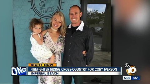 Firefighter begins cross-country ride for fallen colleague