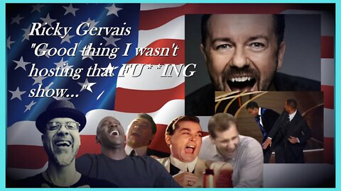 WN...RICKY GERVAIS "SPITS HOT FIRE" ON WILL, LOL