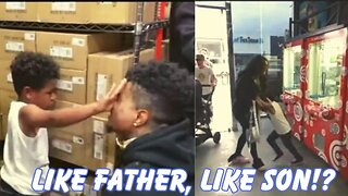 Blueface son ATTACKS him & Jaidyn in PUBLIC‼️😮🤦🏾‍♂️