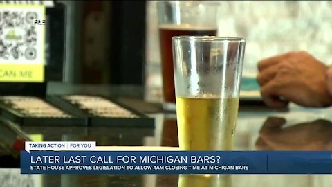 Bar closing time bill passes Michigan House