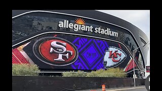 Live from Vegas! Allegiant Stadium SuperBowl LVIII preparations!