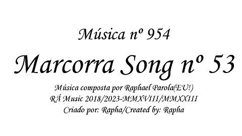 Música nº 954-Marcorra Song nº 53