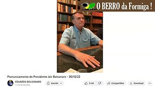 Bolsonaro diz "SELVA" ao fim da Live