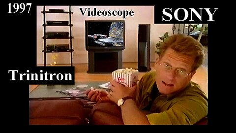 1997 SONY TRINITRON, Videoscope TV, DSS, Web TV Maximum Television commercial, Vintage SONY
