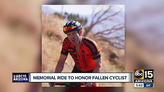 Community gathering to honor fallen cyclist