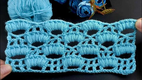 ♾️How to crochet shell stitch perfect for shawl