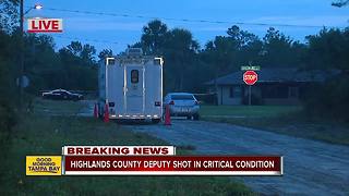 Highlands County deputy shot in critical condition