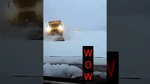 When Snow Plow Trucks Attack | Welcome To Your Day #shorts