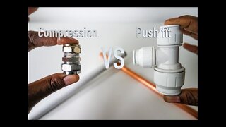 Difference between a Compression and Push fit connector