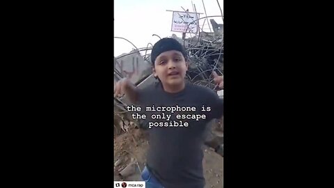 Palestinian Boy Rap Song on the Battlefield: 'I WANT FREEDOM FOR THE POPULATION"