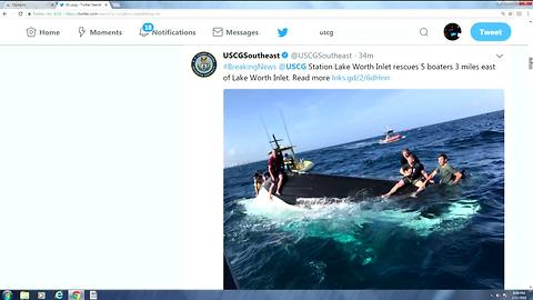 Boaters rescued off Lake Worth inlet