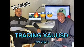 Trading XAUUSD and US30 live CPI (2023)